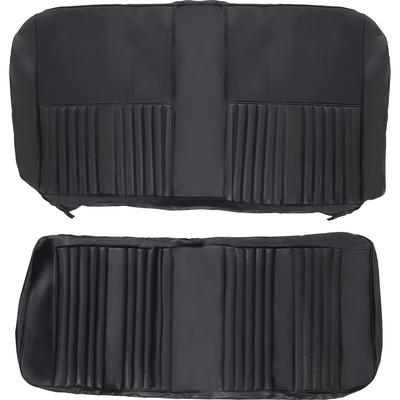 1966-67 Ford Falcon Futura; Front Buckets & Rear Bench Seats Upholstery Set; Black