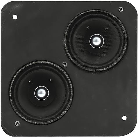 1953-57 Corvette; Dual 3.5" Front Speaker; Replacement: For Modern Radios; Kenwood; 40 watt
