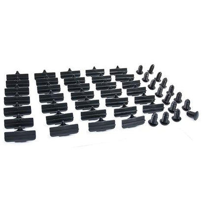 10176R - 1994-98 Ford Mustang; Rocker Molding; Complete Clip Set; 50 Pieces