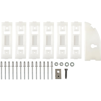 10182G - 1967-68 Mustang; Rocker Panel Molding Clip Set; Passenger Side