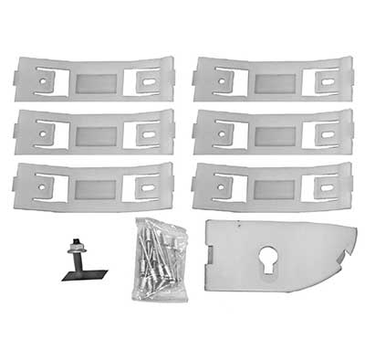 10182H - 1967-68 Mustang; Rocker Panel Molding Clip Set; LH Driver Side