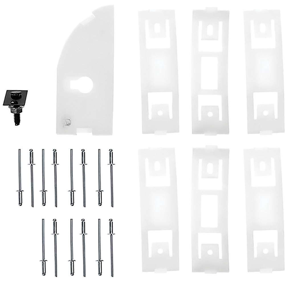 10182H - 1967-68 Mustang; Rocker Panel Molding Clip Set; LH Driver Side