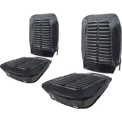 1964 Galaxie 500 XL 2-Door Bucket Seat Upholstery; Black
