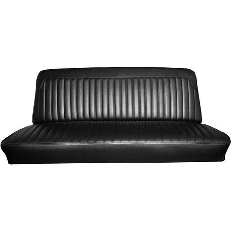 1964 Ford F-100 / F-250 Standard Cab Pickup Truck Interior Bench Seat Upholstery Kit; Black