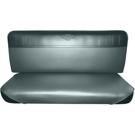 1965-66 Ford F-100 / F-250 Truck Custom / Standard Cab Pickup Truck Seat Upholstery; Gray / White
