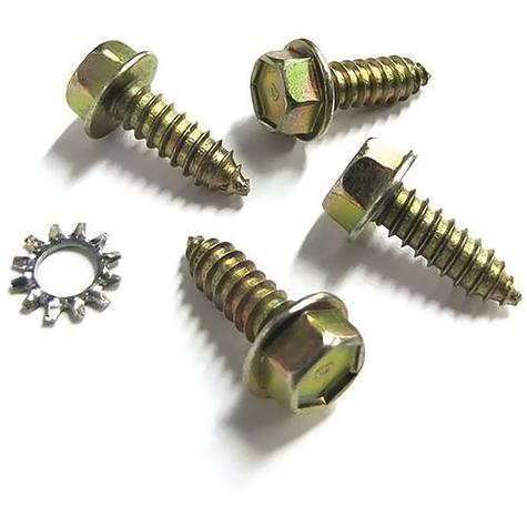 1969-70 Mustang, Falcon, F-100-F-350, Fairlane, Bronco, 1969-70 Cougar; Mounting Screw Kit; Voltage Regulator & Rain Gut