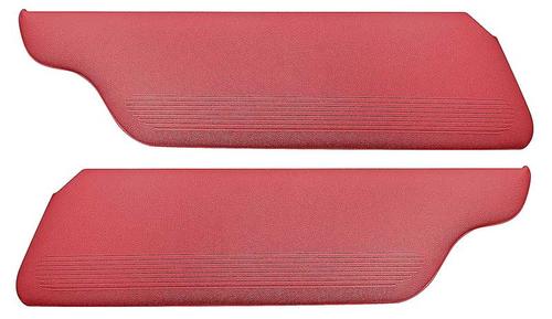 1960-65 Falcon, Comet; Sunvisors; Moonskin / Crater; Sedan; Bright Red