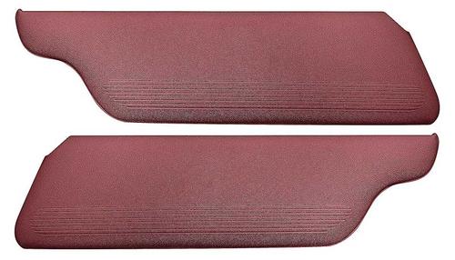 1960-65 Falcon/Comet; Sedan Only; Sunvisors; Moonskin / Crater;  Red