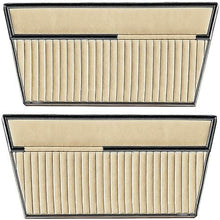 1968-77 Ford Bronco; Front Door Panels; Sierra Vinyl w/o Inserts; Parchment
