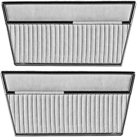 1968-77 Ford Bronco; Front Door Panels; Sierra Vinyl w/o Inserts; Gray