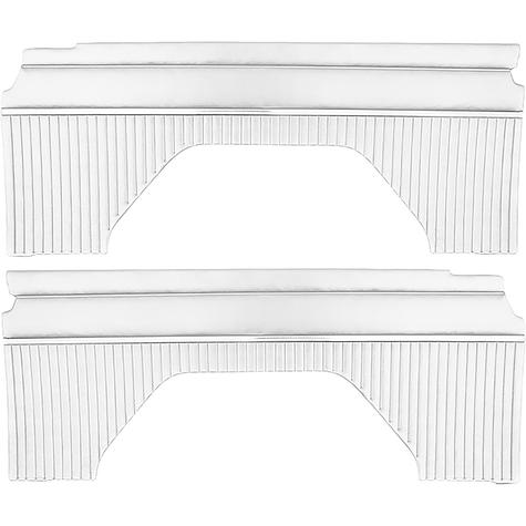 1966-76 Ford Bronco; Rear Quarter Panels; Sierra Vinyl; White