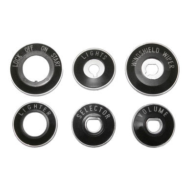 Trim Parts 1955-56 Chevrolet Bel Air Dash Bezel Set W/Chrome Backplates - (1061)
