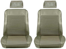 1969 Cougar; Standard Front Bucket Seat Upholstery; Ivy Gold