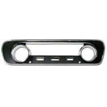 1965 Ford Mustang; Dash Instrument Bezel; Amp & Oil Light; Black Camera Case Finish