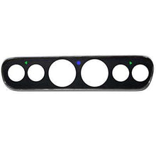1965-66 Mustang; 6-Hole Instrument Gauge Bezel; For Performance Gauges; Black Finish