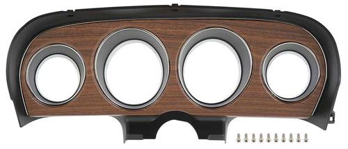 1970 Ford Mustang; Dash Gauge Bezel; Deluxe Interior; Woodgrain