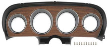 1970 Ford Mustang; Dash Gauge Bezel; Deluxe Interior; Woodgrain