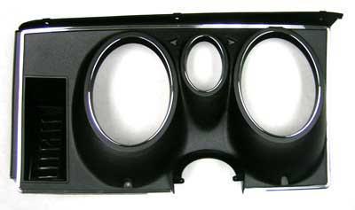 1971-73 Mustang; Instrument Gauge Bezel; Black