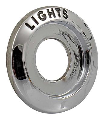 1967-68 Mustang, Cougar; Headlight Switch Bezel; Die-Cast