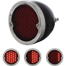 1954-59 Chevrolet, GMC Stepside Pickup; LED Tail Lamp Assembly; 12 Volt; Sequential; Black Housing; Red Lens