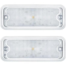 1973-80 Chevrolet, GMC C/K Pickup, Blazer, Jimmy, Suburban; LED Park Lamp Lenses; Amber LEDs and Clear Lens With Stainle