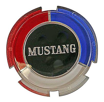 1130-5 - 1965 Ford Mustang; Wheel Center Emblem; For Knock Off Style Standard Wheel Cover
