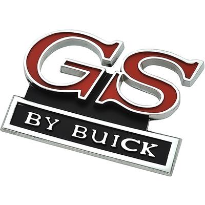 1239303 - 1972 Buick GS; Grill Emblem; GS by BUICK Nameplate