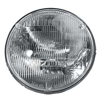 5-3/4" Round Halogen Lo-Beam Headlamp Bulb; With FoMoCo Script