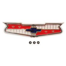 Trim Parts 1956 & 1958 Chevrolet Full Size Car "V8" Hood Emblem Assembly, Each - (1304)