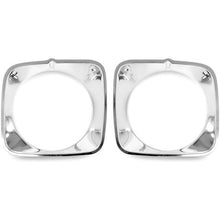 1973 Ford Mustang; Headlight Door; Polished Aluminum; Pair