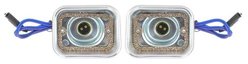 1962-63 Ford Falcon/Ranchero; Park Lamp Housings; With Sockets And Pigtails