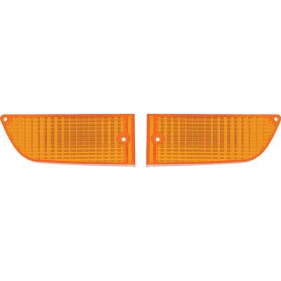 1971-72 Mustang; Park Lamp Lens; Amber; Pair