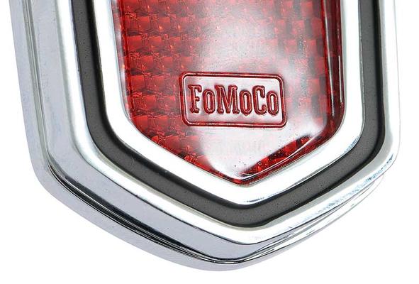 1968 (Late) Ford Mustang; Quarter Panel Reflector Assembly; For Use With Chrome Bezel; Ford Tooling