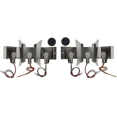 1967 Mustang; Tail Lamp 3-Bulb Insert Conversion Set; C7ZZ-STL-13400; Pair
