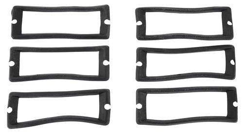 1967-68 Ford Mustang; Tail Lamp Bezel to Body Gasket Set; 6 Piece Set
