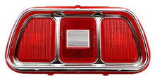 1971-73 Ford Mustang; Tail Lamp Lens; With Molding; OE Style