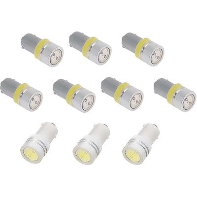 1967-68 Mustang; Instrument Gauge Cluster LED Bulb Kit; 10-Piece Set; Amber Illumination
