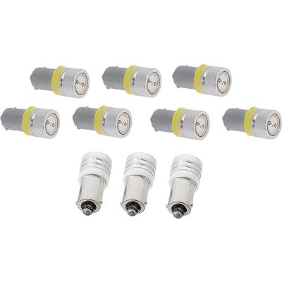 1967-68 Mustang; Instrument Gauge Cluster LED Bulb Kit; 10-Piece Set; Amber Illumination