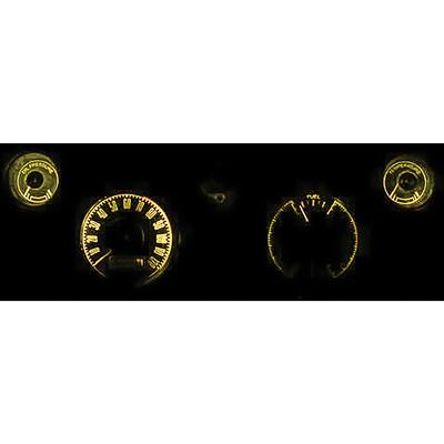 1967-68 Mustang; Instrument Gauge Cluster LED Bulb Kit; 10-Piece Set; Amber Illumination