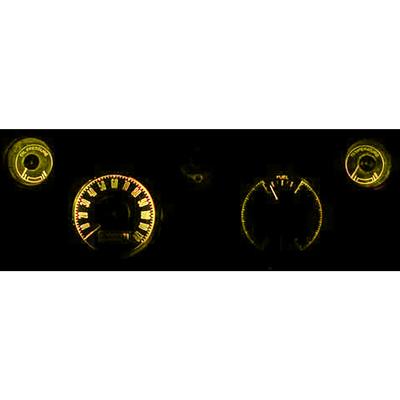 1967-68 Mustang; Instrument Gauge Cluster LED Bulb Kit; 10-Piece Set; Amber Illumination