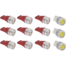 1969-73 Mustang; Instrument Gauge Cluster LED Bulb Set; For Models Without Factory Tach; 12-Piece Set; Red Illumination
