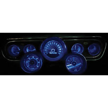 1964-65 Ford Mustang; Instrument Gauge Cluster; w/Rally Pac Tach & Clock; LED Bulb Kit; Blue