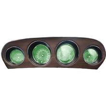 1969-73 Ford Mustang; Instrument Gauge Cluster; w/Tach; LED Bulb kit; Green