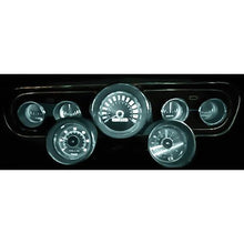 1965-66 Ford Mustang; Instrument Gauge Cluster; w/Tach; LED Bulb Kit; White