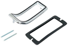 1968 Mustang; Tail Lamp Bezel; with Gasket & Hardware; Die-Cast Chrome; Each