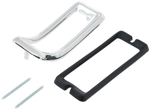 1967 Mustang; Tail Lamp Bezel; with Gasket and Studs; Each