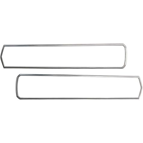 1967 Mustang Tail Lamp Bezels; Fits Shelby/Eleanor Models; Satin Finished Aluminum; LH and RH
