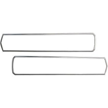 1967 Mustang Tail Lamp Bezels; Fits Shelby/Eleanor Models; Satin Finished Aluminum; LH and RH