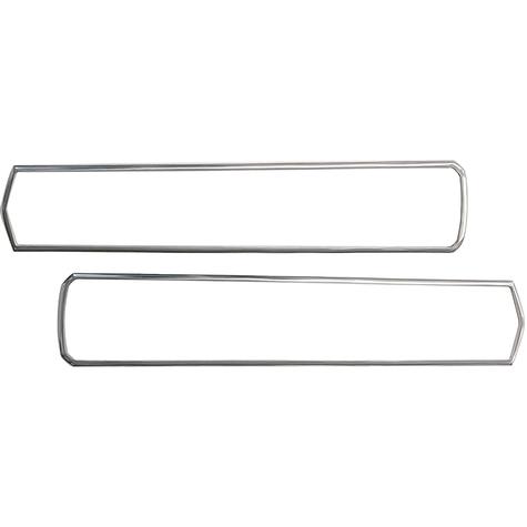 1967 Mustang Tail Lamp Bezels; Fits Shelby/Eleanor Models; Polished Aluminum Finish; LH and RH