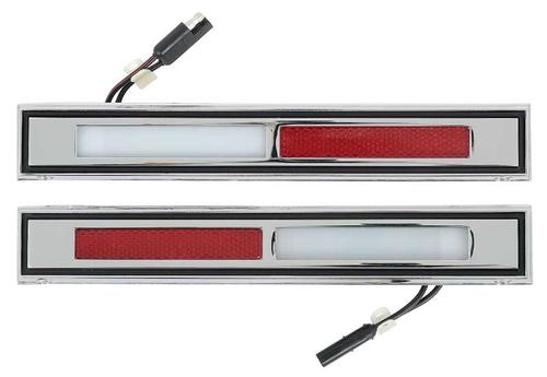 1969-70 Mustang, Cougar, Galaxie 500, Monterey; Interior Door Panel Courtesy Light Set; RH & LH; Pair